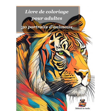 Livre de coloriage portraits d animaux Éditions du Carlin