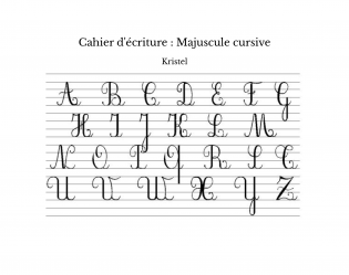 Cahier écriture - alphabet
