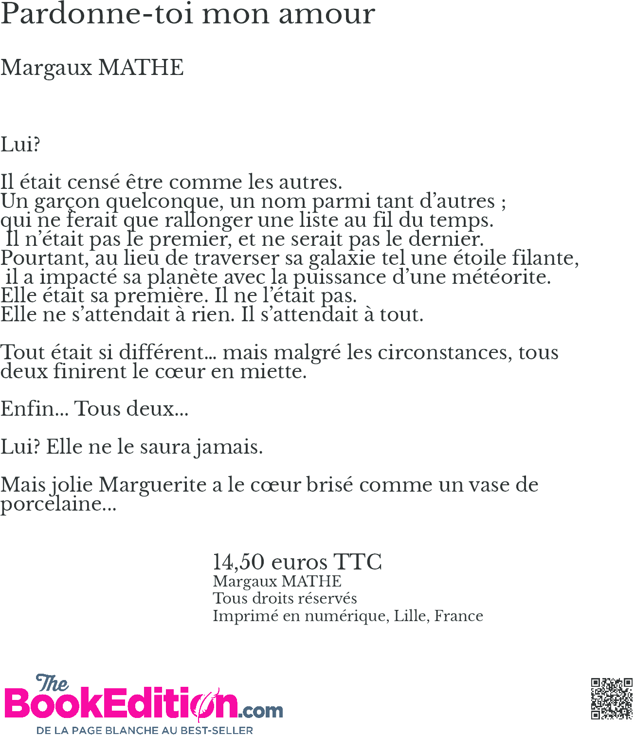 Margaux MATHE  Auteur - TheBookEdition