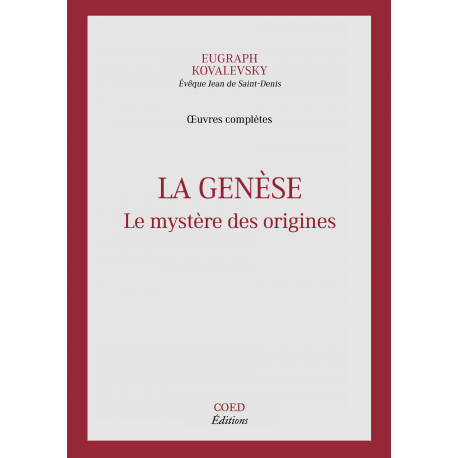 La Genèse - Le mystère des origines - COED (ouvrages)