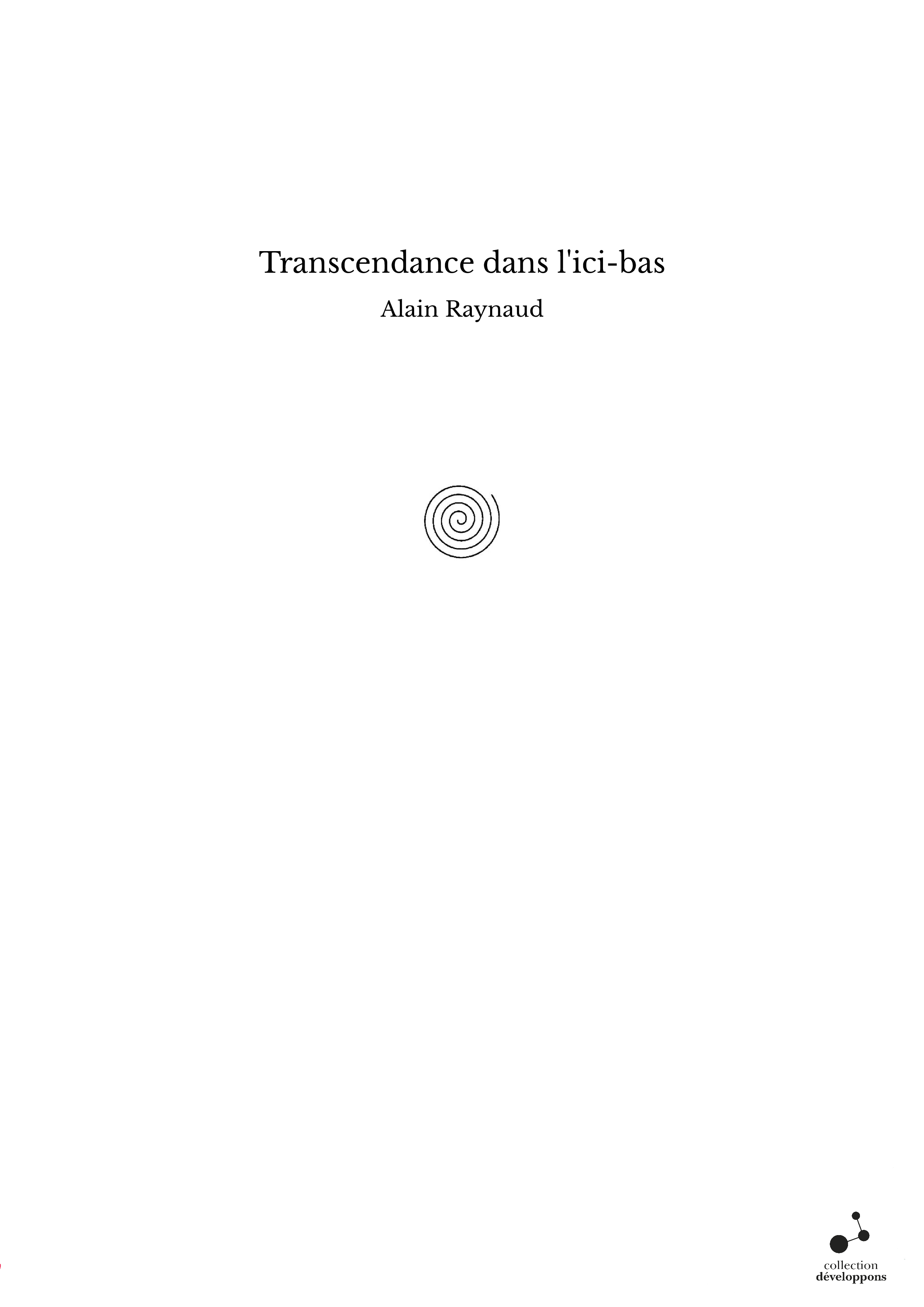 Transcendance dans l'ici-bas