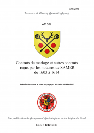 AM582-Contrats mariage SAMER 1603-1614