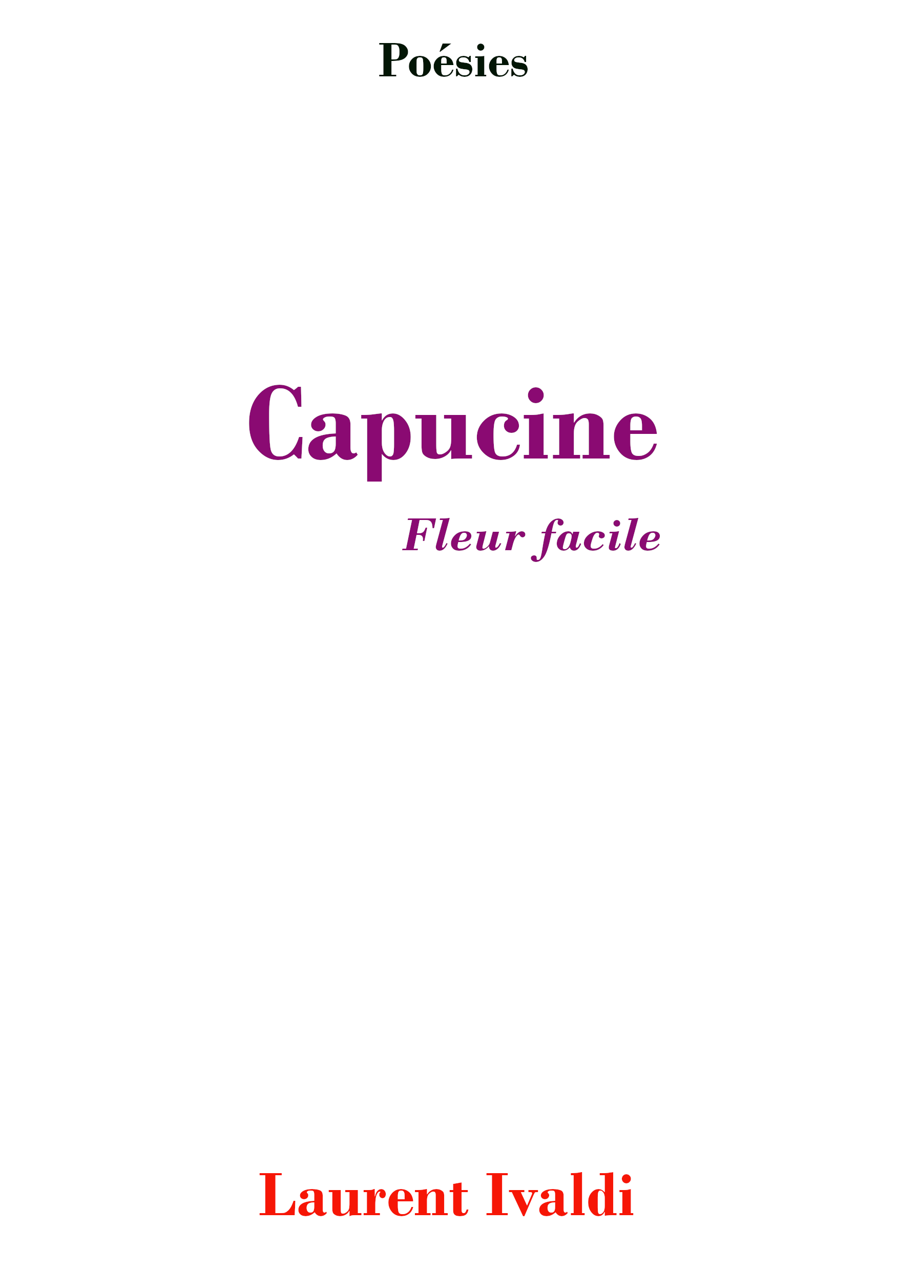 Capucine fleur facile