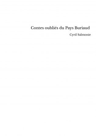 Contes oubliés du Pays Buriaud 