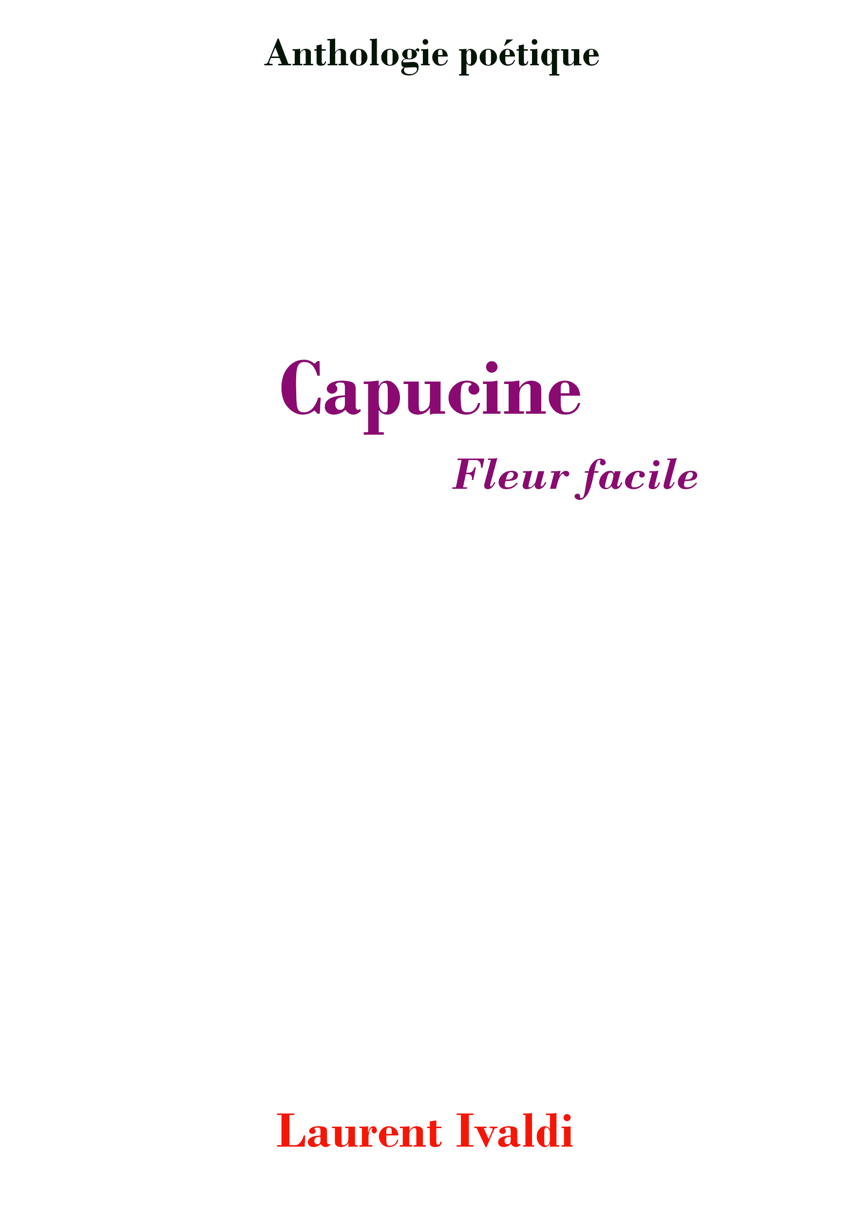 Capucine fleur facile