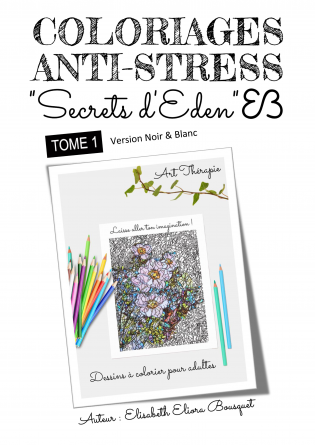 COLORIAGES SECRETS D'EDEN - 1 (N&B)