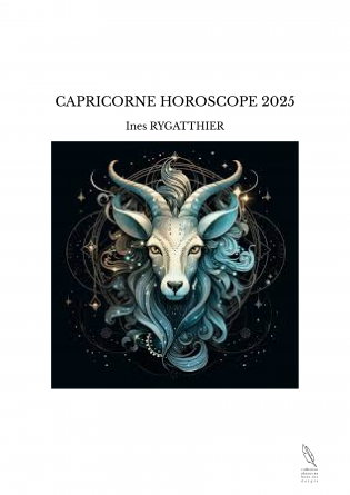 CAPRICORNE HOROSCOPE 2025