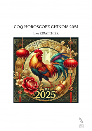 COQ HOROSCOPE CHINOIS 2025