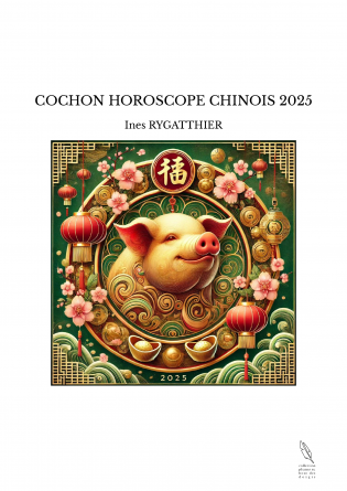 COCHON HOROSCOPE CHINOIS 2025