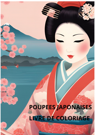 Poupées Japonaises Livre de Coloriage