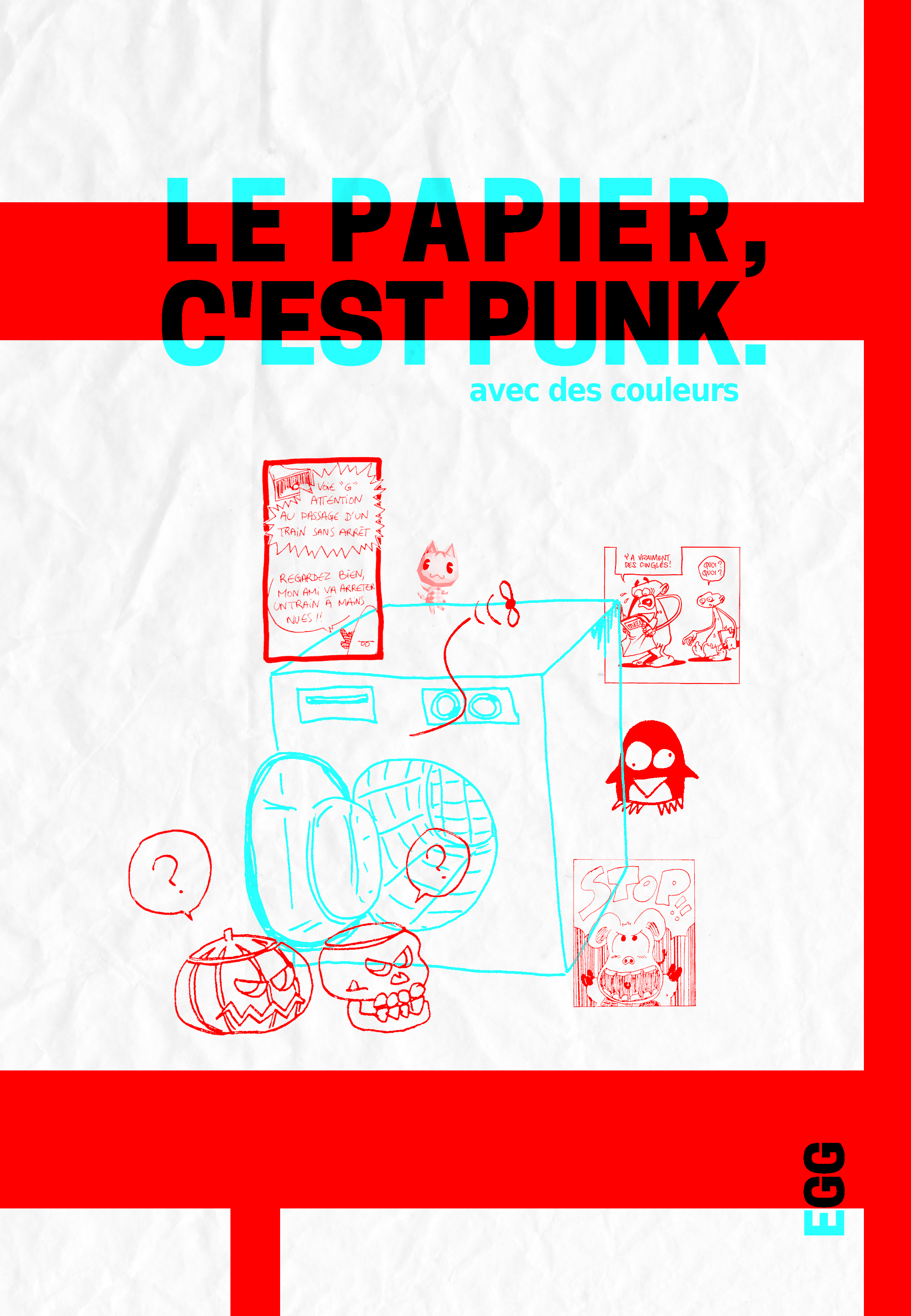 Le papier, c'est punk. (couleur)